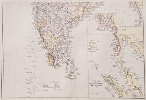 India (south part) 1882